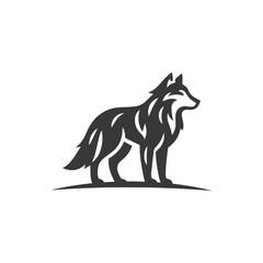 head of wolves logo template wolves icon illustration