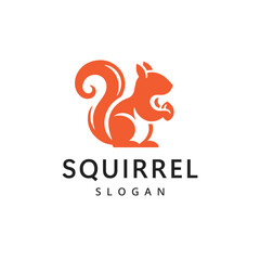 Fototapeta premium Squirrel Logo design template. Vector Illustration.