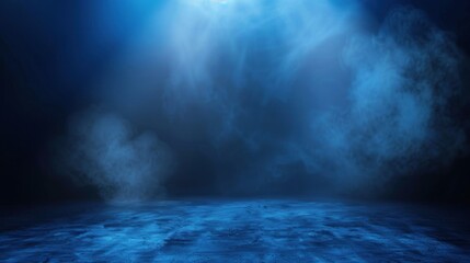 Abstract Blue Smoke Background