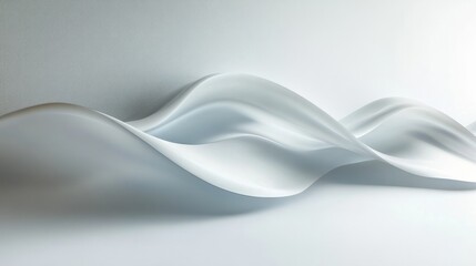 Obraz premium A smooth silk texture with soft flowing curves and delicate sheen