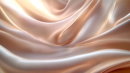 A smooth silk texture with soft flowing curves and delicate sheen

