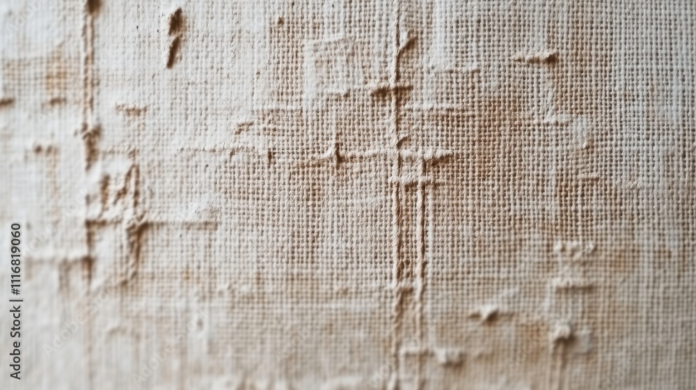 Poster a rough canvas texture with visible weave and subtle imperfections.