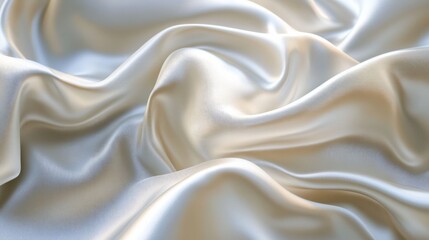 Obraz premium A smooth silk texture with soft, flowing curves and light reflections. 
