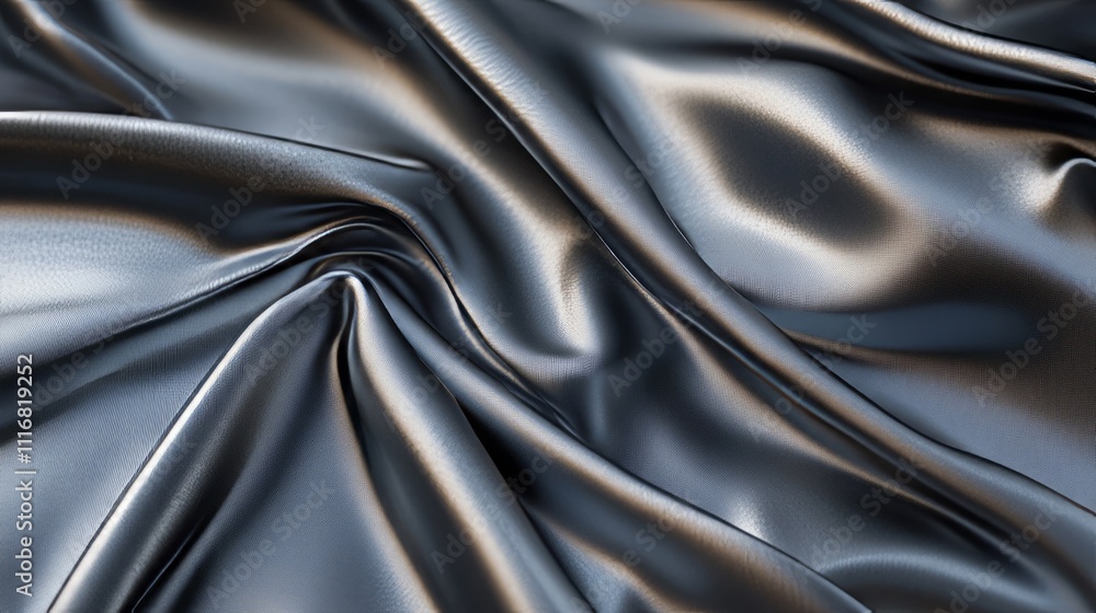 Poster a smooth satin fabric texture with subtle light reflections and soft folds.