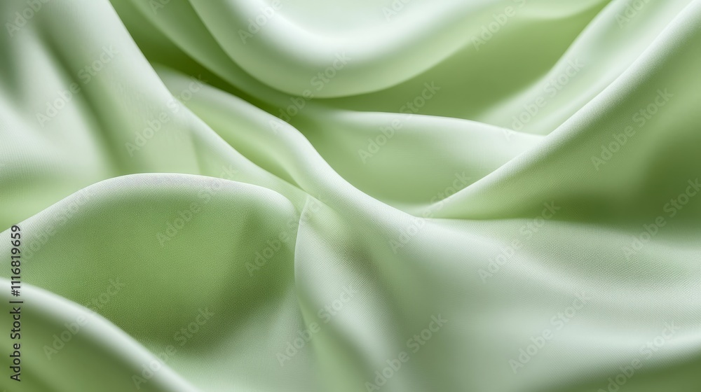Poster light green background with soft shadows and a smooth texture, fresh and simple