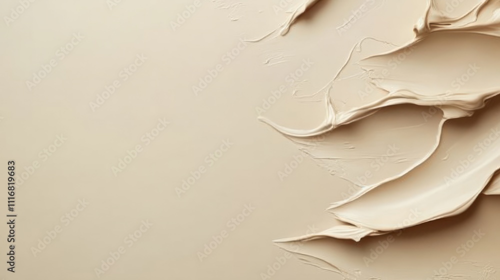 Poster a soft beige background with subtle texture creating empty copy space
