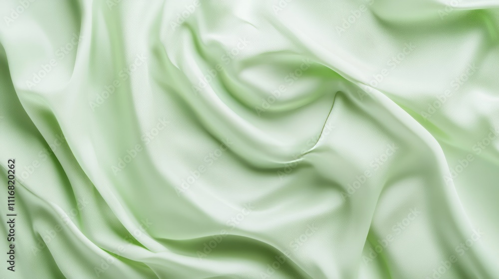 Poster light green background with soft shadows and a smooth texture, fresh and simple