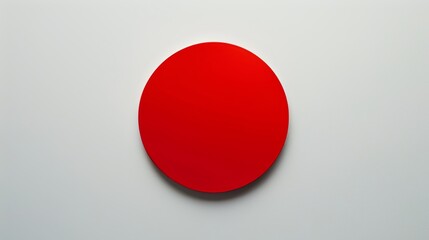 simple image of a red circle on a white background 