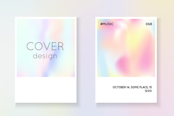 Fototapeta premium Pearlescent Background. Blue Spectrum Label. Holographic Poster. Digital Concept. Color Presentation. Isolated Retro Backdrop. Fashion Vector. Pink Pearlescent Background