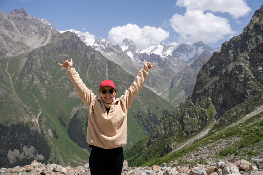 Hiker in the mountain