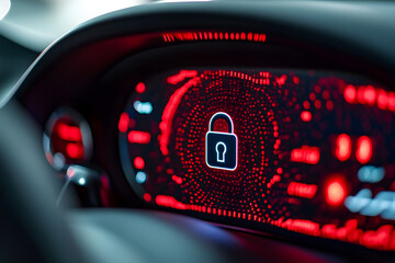 Cybersecurity Interface Lock Screen