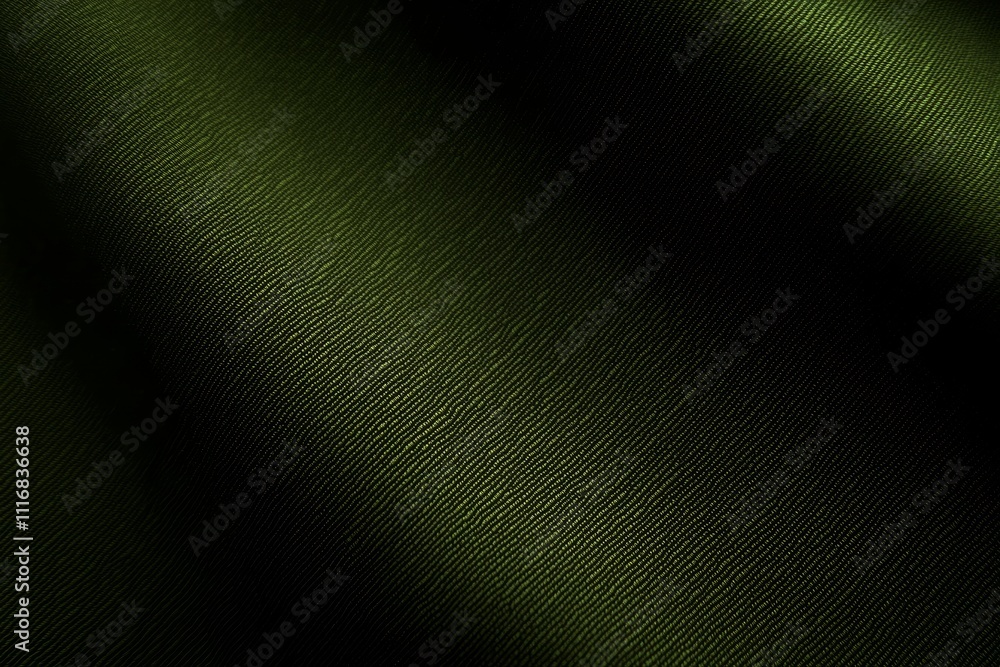 Poster dark green gradient fabric texture with subtle pattern smooth sheen elegant background