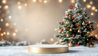 Podium background for Mery Christmas