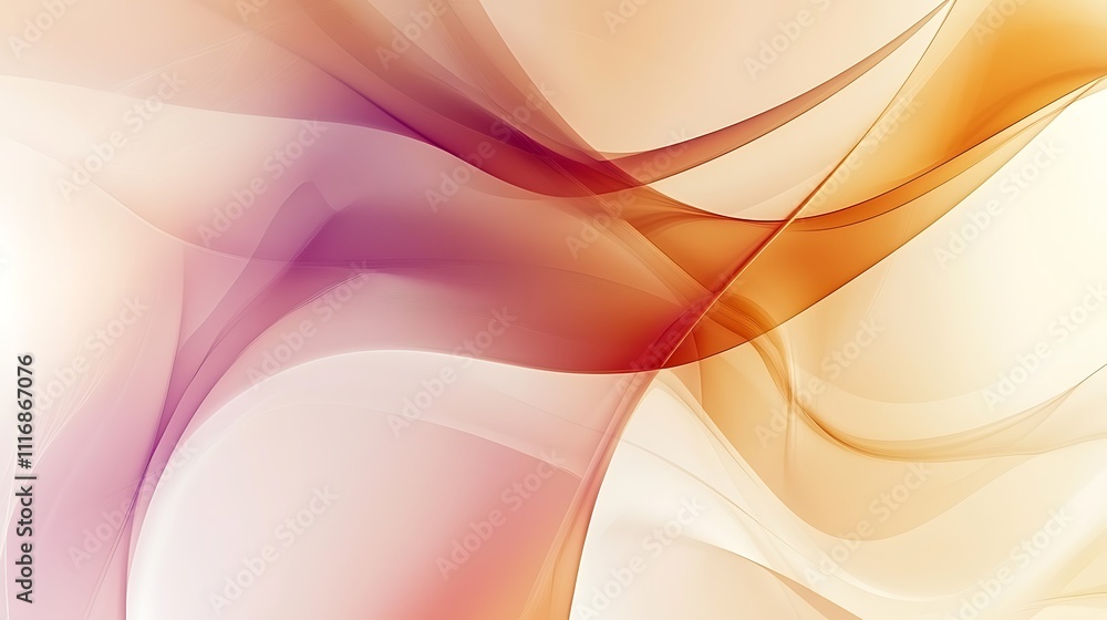 Poster abstract wavy design with soft colors for backgrounds or digital art.