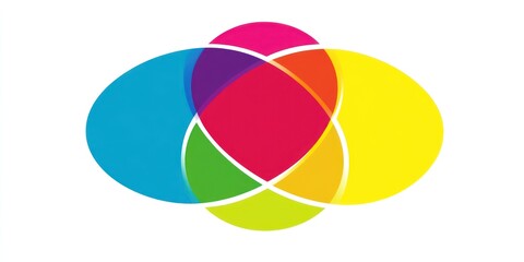 Colorful overlapping circles representing color theory and design principles.