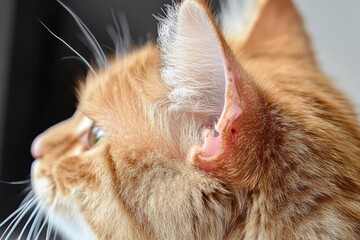 Infection on Cat Ear with Wound and Fungal Lesions Requires Veterinary Care for Optimal Health and Hygiene