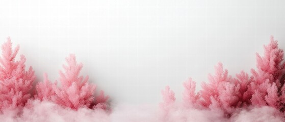 pink feathery background