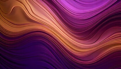 Abstract Purple and Orange Swirling Waves Digital Art Background Texture