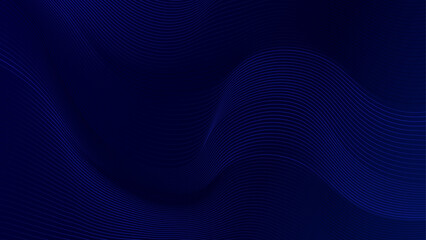 Abstract background featuring flowing curved lines in a dark blue gradient. A modern and elegant design perfect for presentations, technology themes, or creative projects.