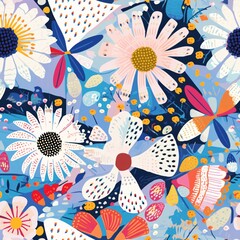Fototapeta premium seamless floral pattern