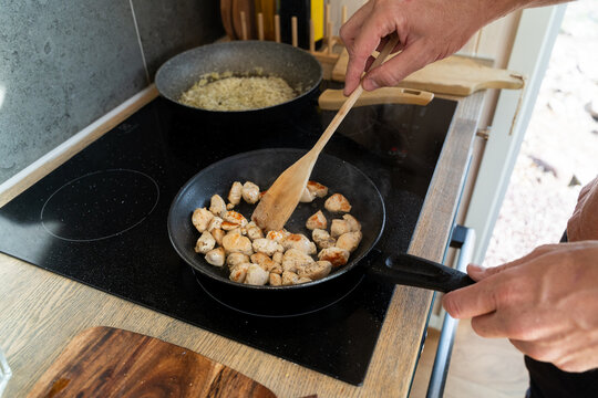 Cooking Chicken on Stove