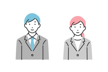 男性と女性のビジネスパーソン