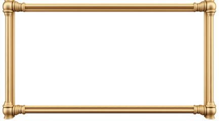 Elegant Gold Royal-Themed Picture Frame with a Blank Photo Slot