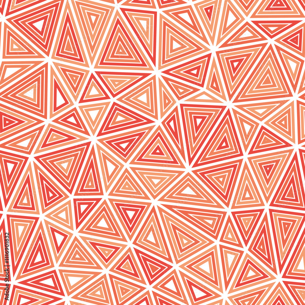 Poster minimalistic triangles background. medium shape size. multiple repeated inner triangles. mono tone c
