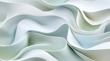 Obraz premium Abstract pastel wave background with smooth curves and flowing lines.