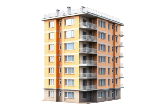 Modern apartment building design urban setting architectural photography daylight perspective