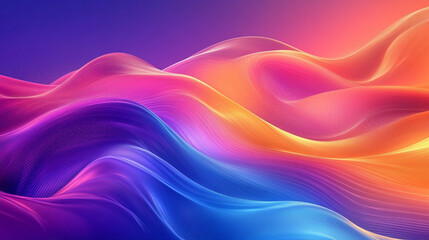 Abstract Colorful Wave Design Background