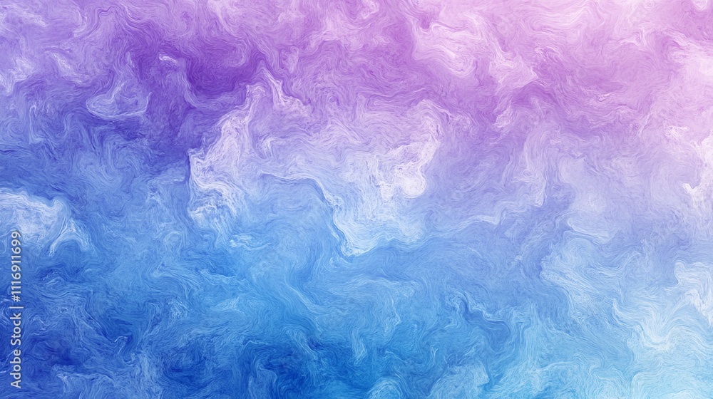 Poster soft gradient background with shades of blue and purple, creating a calming effect