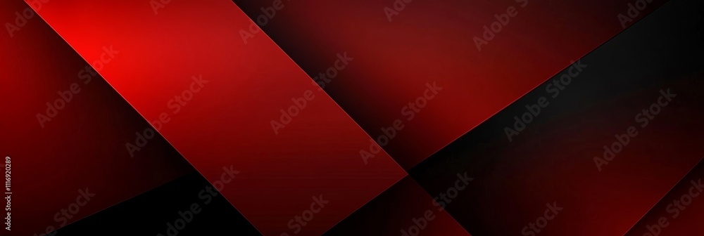 Aufkleber red abstract geometric background with smooth gradient and modern aesthetic