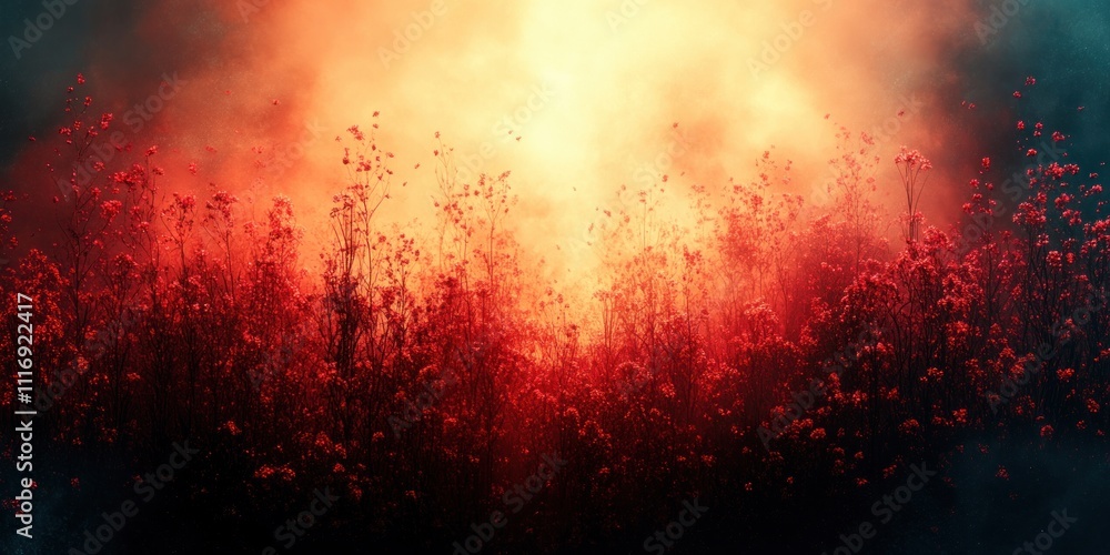 Poster abstract warm gradient background blurry texture soft focus light grainy noise retro art design