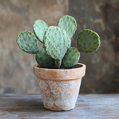 Earthy terracotta pot accentuating the vibran
