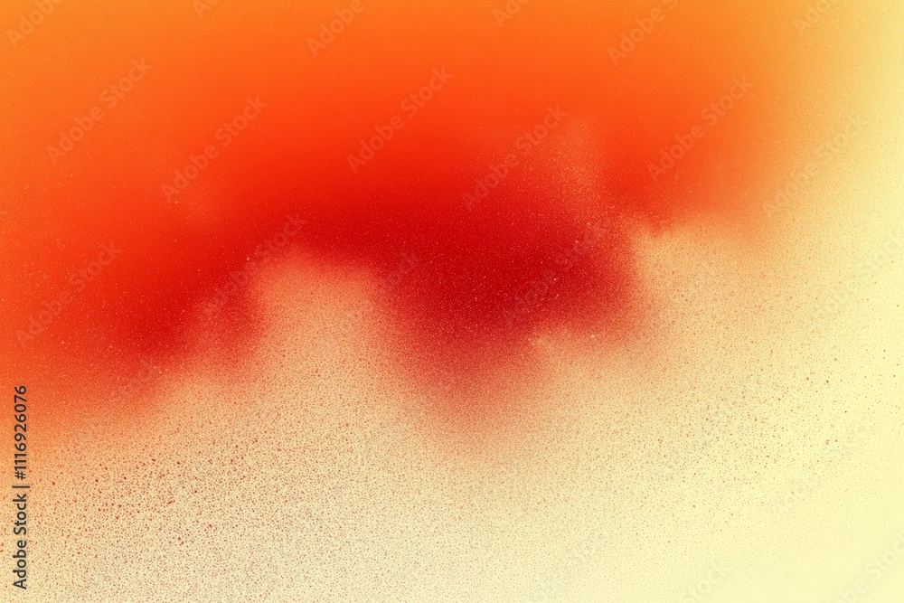 Poster warm orange yellow gradient background with grainy texture and wavy lines soft modern design
