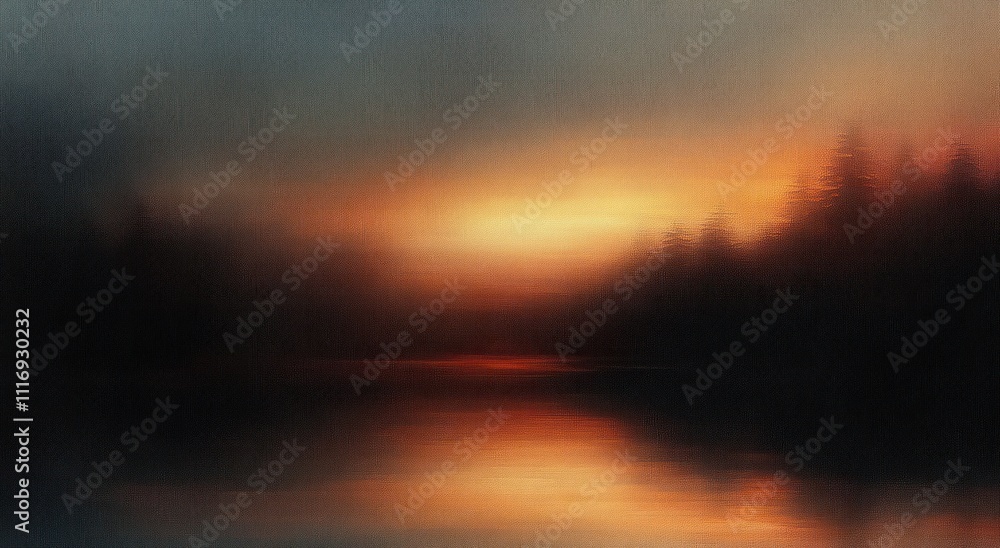 Poster abstract gradient background with warm colors texture in soft blurred waves