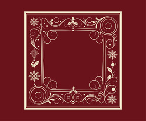 set of gold vintage frames with beautiful filigree, decorative gold borders and corner decorations.