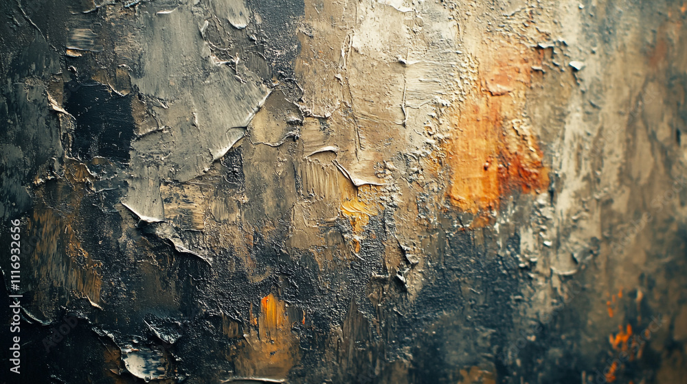 Poster artistic texture with abstract colors in a close-up view showcasing depth and detail