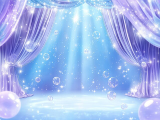 Stage with lights