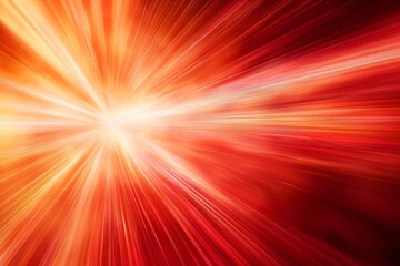 Obraz premium Vibrant Radial Light Patterns in Fiery Atmosphere Conveying Energy and Intensity