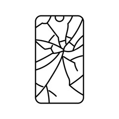 splint for finger fracture line icon vector. splint for finger fracture sign. isolated contour symbol black illustration