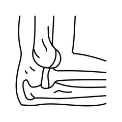 broken smartphone screen line icon vector. broken smartphone screen sign. isolated contour symbol black illustration