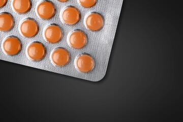 Antibiotic pills medical Medicine on the desk