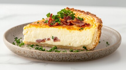 Delicious savory quiche recipe kitchen food contemporary setting close-up culinary art for home cooks