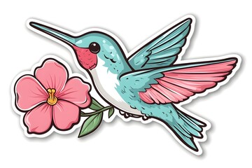 Obraz premium Watercolor Flower, Painting on canvas, Illustration Retro set with different daisy flowers. Colorful vector illustration isolated on white background in vintage style flower, watercolor, vector, pink,