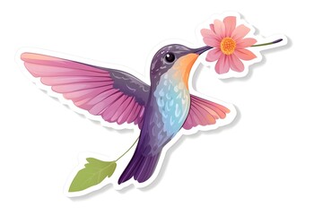 Obraz premium Watercolor Flower, Painting on canvas, Illustration Retro set with different daisy flowers. Colorful vector illustration isolated on white background in vintage style flower, watercolor, vector, pink,