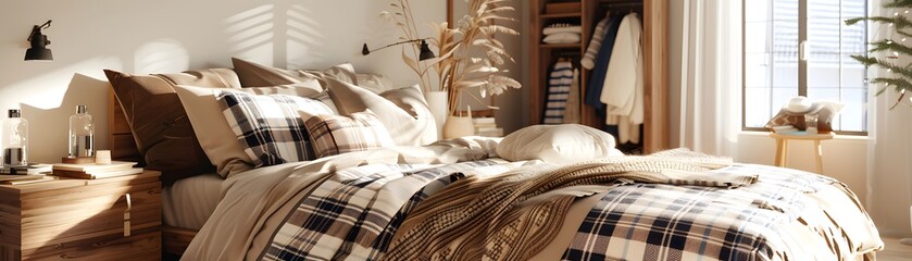 Cozy bedroom retreat modern home interior design warm lighting inviting atmosphere