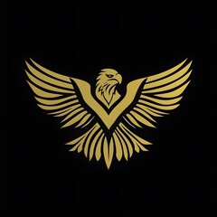 Obraz premium Wildlife Eagle Bird illustration icon logo symbol