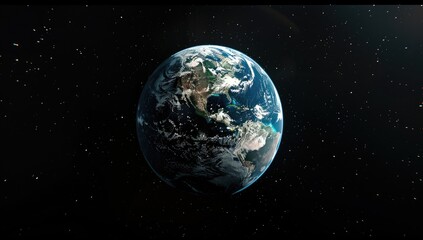 Fototapeta premium Earth From Space: A Celestial View